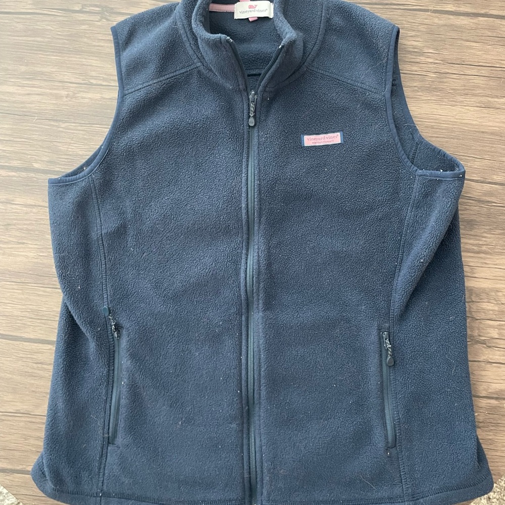 Vineyard Vines Navy Fleece Vest